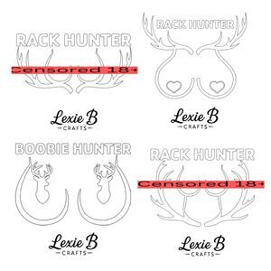 Rack Hunter Decals Hunting Adult Humor Stickers Toolbox Decal Cup Decal Computer